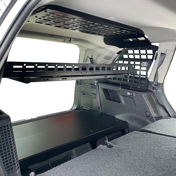 HIGH FLYING Car Accessories for Toyota Sequoia 2023 2024 2025 Modular System Storage Molle Panels Trunk Shelf Storage Trunk Organizer Aluminum Alloy (Roof Panel Shelf)