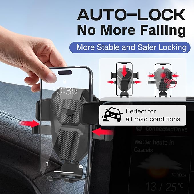 Car Phone Holder for BMW X3/X4 2018-2021 Accessories,Adjustable Phone Mount for 10.25-inch Screen,Hands-Free Ultra Stable Phone Stand for All Phones