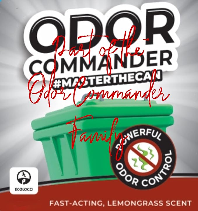Garbage Commander Odor Commander, Odor Control Travel Spray Bottle, 2 Ounce, Lemongrass Scent