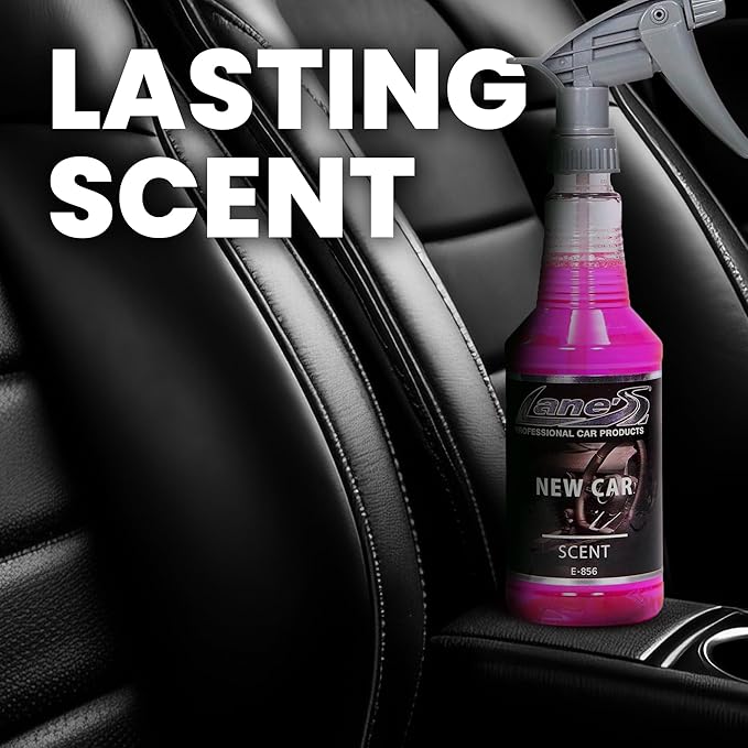 Lane's Premium Car Air Fresheners - New Car Scent Water Based - 16oz Eliminate Bad Odors of Pet & Food From Car Interior Leather, Carpet, Upholstery Great For Cars, Trucks, SUVs, RVs & More