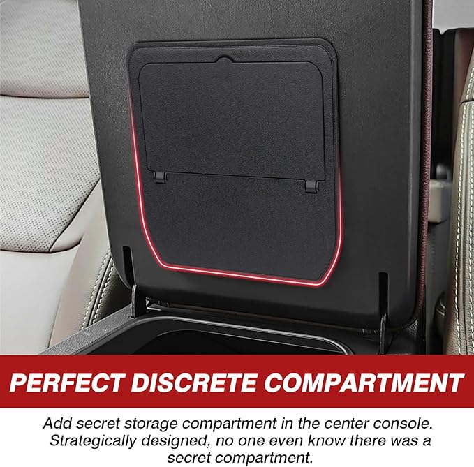 Karltys Automotive Center Console Organizer Tray, Hidden Storage Box for Toyota Land Cruiser Prado 250 2024 2025 2026, Armrest Organizer Middle Console Accessories (Not for Cool Box/First Edition)