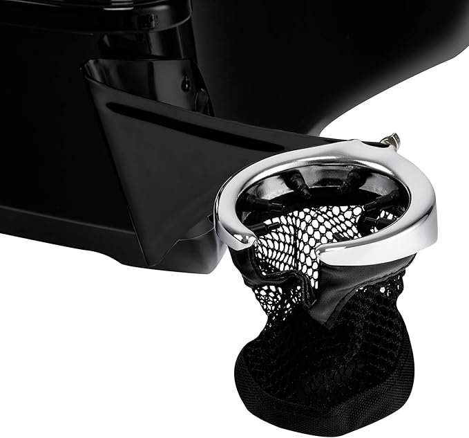 TCMT Rear Drink Cup Holder Passenger Fits For Harley Touring Electra Road Glide Ultra Limited 2014-2023
