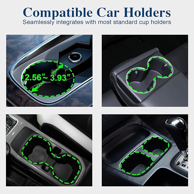 Cup Holder Expander, Automatic Car Cup Holder Expander Holds Large Water Bottles, for Yeti, Owala Travel Tumbler & Mugs, Adjustable Arms & Extendable Base Insert Accessories (CUP03T, 1PACK)