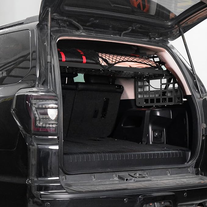 HIGH FLYING for Toyota 4Runner 2010-2024 Car Accessories Modular Storage Molle Panel System Trunk Shelf Luggage Carrier Cargo Racks Trunk Organizer Aluminum Alloy Whole Kit