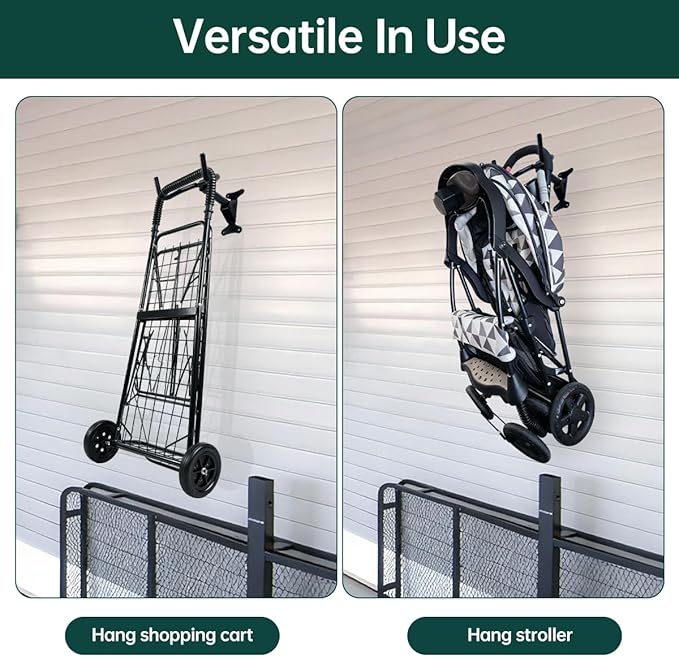 Black Bike Wall Mount Hanger Adjustable Space Saving Horizontal Bicycle Rack for Mountain Road Bikes Solid Home Garage Storage Cycling Holder Hook