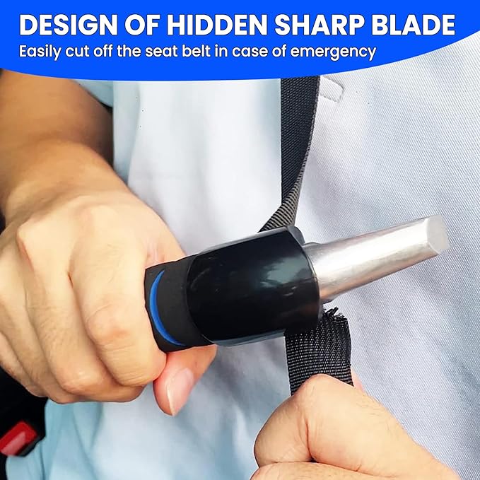 Car Door Handle for Elderly - Auto Grab Handles - Portable Bar Car Support Handle for Elderly & Seniors & Handicap Standing Mobility Safety Tip to Help Get Out（Blue and Red）