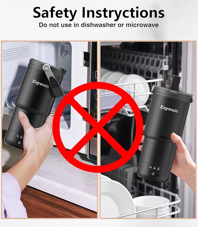 Self-Heating Travel Mug 20oz, Temperature-Controlled Coffee Warmer Mug, Smart Travel Coffee Mug Keep Coffee Drinks Hot, Heated Mug Great for Driver Outdoor Fits Car Cup Holders