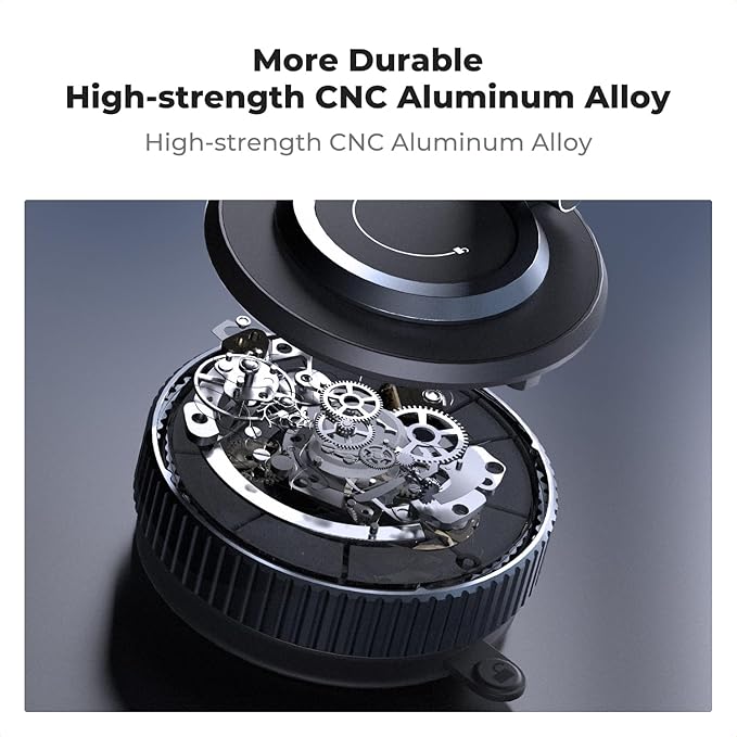 K&F CONCEPT 360° Vacuum Magnetic Car Mount, Foldable & Adjustable Magnetic Phone Holders for Your Car/Gym/Mirror/Smooth Surface, Compatible with iPhone 17 Pro Max 16/15/14/13/12 & Android Phone