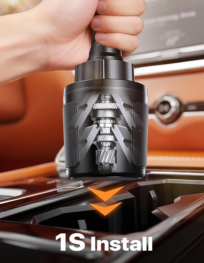 Miracase for MagSafe Car Mount, [Strong Magnetic] 2026 Hands Free Phone Holders for Your Car, Universal Cup Holder Phone Holder for iPhone 17 16 15 14 13 12 Pro Max, Samsung & More Smartphones