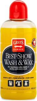 Griot's Garage Best of Show Wash and Wax for Car Detailing and Cleaning, Carnauba-Packed Coating, High Gloss Shine and Protection for Auto Paint, 10887, 48oz
