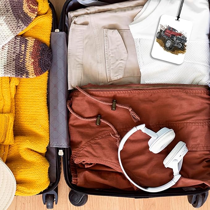 4Pcs Monster Truck Car Air Freshener Hanging Hotwheels Car Accessories Gifts for Women Men Teen Boy Cute Air Freshener for Interior Car Mirror Home Wardrobe Decor