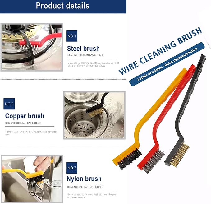 10pcs Auto Car Detailing Brush Set,Car Interior Cleaning Kit,Including 5pcs Car Detailing Brushes, 3pcs Wire Brush and 2pcs Different Soft Bristle dusting Brush for car Interior.