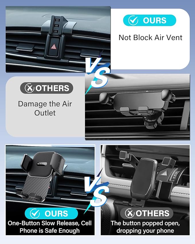 SKYLOTEC Car Phone Holder for Toyota Corolla 2020-2025/Corolla Cross Hybrid Hatchback 2022-2025 Accessories Automobile Cradles Phone Mount, Cell Phone Base Not Block Air Vent