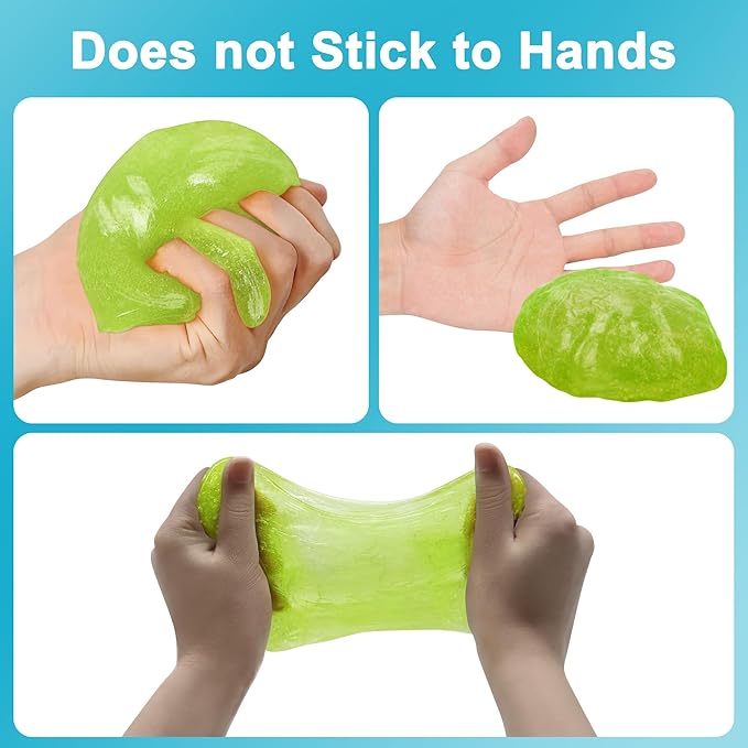 FiveJoy Car Cleaning Gels, 4-Pack Universal Auto Detailing Tools Car Interior Cleaner Putty, Dust Cleaning Mud for PC Tablet Laptop Keyboard, Camera, Printers, Calculator - 320g (2.8oz/pcs)