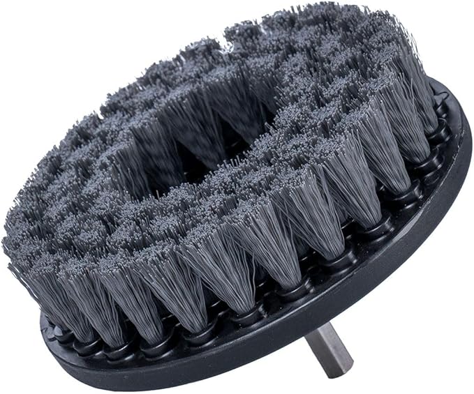 Chemical Guys ACC506 Light Duty Spinner Multi-Surface Drill Brush Attachment (Fits Any Standard Drill - Power Scrubber Removes Stains & Gently Cleans Upholstery, Fabric and Carpet), Gray