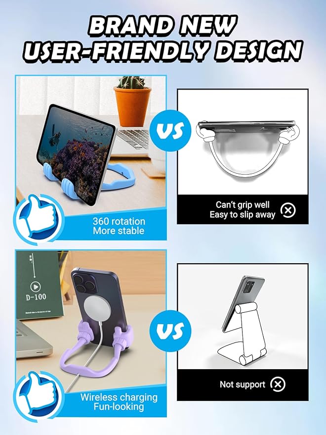 Valentines Day Gifts for Teens Girls Kids Boys: Gifts for Men Women Thumbs Up Lazy Cellphone Holder for Desk Funny Gifts for Her Adults Teenager Mom Husband Friends Stuff Who Have Everything Ideas