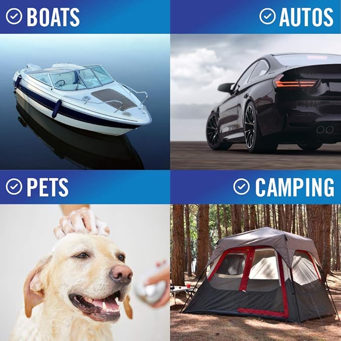 Super Absorbent Towels, Synthetic Chamois Cloth for Car and Boat Drying, Smooth Cooling Towel, Marine Grade Cleaning Supplies, PVA Shammy Wash Towel 1 Pack