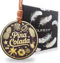 Leather Air Freshener for Car Pina Colada Crazy Horse Leather Car Mirror Hanging Accessories Multi Purpose Car Charm for Interior Decor Gifts for Friends Women