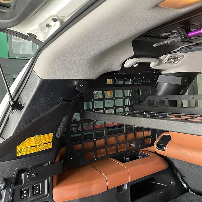 HIGH FLYING for Toyota Sequoia 2008-2022 Car Accessories Modular Storage Molle Panels System Trunk Shelf Luggage Storage Carrier Trunk Organizer Aluminum Alloy (Roof Panel Shelf)