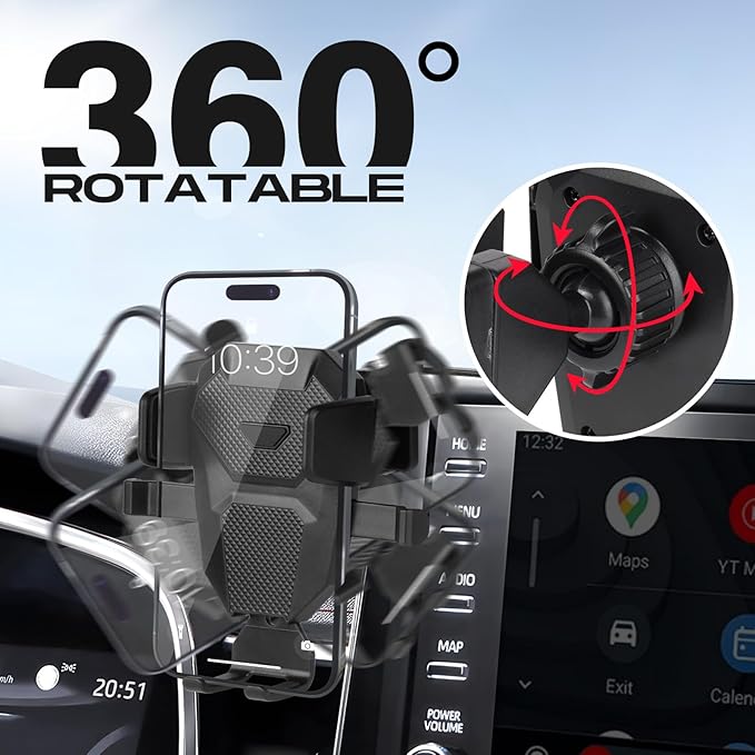 Car Phone Holder for Toyota Corolla 2019-2025/Corolla Cross 2022-2025 Accessories,Adjustable GPS Corolla Phone Mount ONLY for 8-inch Screen,Hands-Free Ultra Stable Phone Stand for All Phones