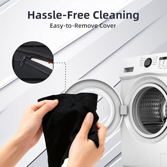 Car Neck & Lumbar Pillow Set for Tesla Model Y, Soft Memory Foam Headrest & Back Cushion, Ergonomic Comfortable Seat Support, Sleeping, Driving, Travel, Office, Gaming, Relaxing Accessories