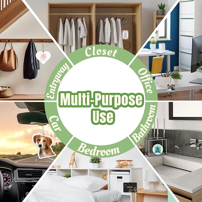 10-1000 Pcs Custom Air Fresheners with Picture - Personalized Photo Logo Text Double Sided Air Freshener Customized Bulk Gifts for Car Business Branding Events (Special Shape, Various)