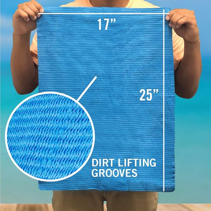 Super Absorbent Towels, Synthetic Chamois Cloth for Car and Boat Drying, Smooth Cooling Towel, Marine Grade Cleaning Supplies, PVA Shammy Wash Towel 1 Pack