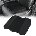 Nilight Car Seat Cushion Black Leather Breathable Mesh Splicing Cushion Memory Foam Suitable for Daily Life Driving Relieves Sciatica and Tialbone Pain Improves Drive Visibility