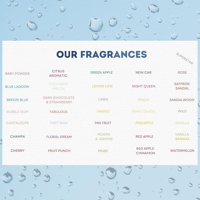 G's Breeze First Rain Air Freshener - Fresh Greens, Soft Florals, Crisp Air Essence - Refreshing Earthy Scent - Long-Lasting Aroma - Ideal for Home, Car, Office - Compact & Convenient, Odor Eliminator