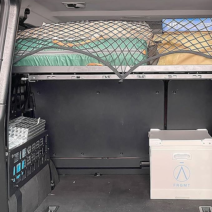 HIGH FLYING for Mercedes-benz G-Class G500 G55 2004-2018 Car Accessories Modular Storage Molle Panels System Trunk Shelf Luggage Storage Carrier Trunk Organizer Aluminum Alloy (Trunk Shelf)