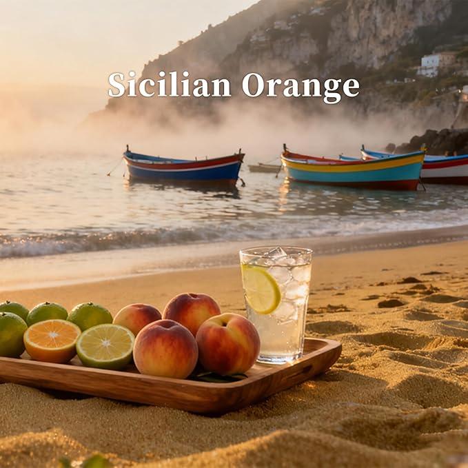 THEDOTS Air Vent Clip, Sicilian Orange, Luxury Fabric Car Fresheners, Odor Eliminator, Aesthetic Car Interior Decor Gift