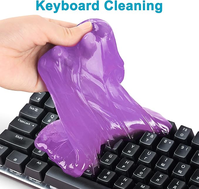 FiveJoy Car Cleaning Gels, 4-Pack Universal Auto Detailing Tools Car Interior Cleaner Putty, Dust Cleaning Mud for PC Tablet Laptop Keyboard, Camera, Printers, Calculator - 320g (2.8oz/pcs)