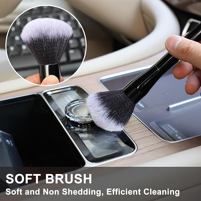 1 Pack Exquisite Microfiber Duster Brush with Soft Fibers, Dust Brushes, Efficient Dust Removal, Cleaning Tool Perfect for Car Interior, Digital Devices, Keyboards, Artwork, Craft