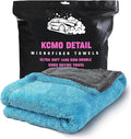 Car Drying Towel - 24inx16in L-Popular Pick Among Detailing Pros - Blue 1200 GSM Microfiber Accessory - Absorbs 6lbs of Water - Leaves No Streaks, Spots or Scratches - Dries an Entire Car