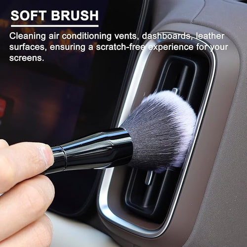1 Pack Exquisite Microfiber Duster Brush with Soft Fibers, Dust Brushes, Efficient Dust Removal, Cleaning Tool Perfect for Car Interior, Digital Devices, Keyboards, Artwork, Craft
