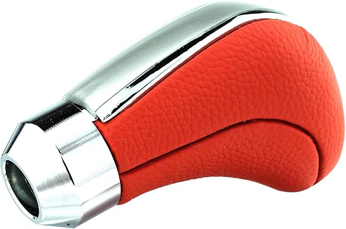 Abfer 5 Speed Shift Knob Aluminum Alloy Car Gear Stick Weighted Shifter Knob for Most Manual Truck Vehicle, Red