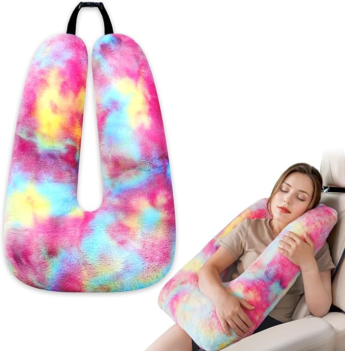 Car Pillow - Soft Adult and Child Car Sleeping Neck Head Support H-Shape Travel Pillow Cushion Car Seat Safety