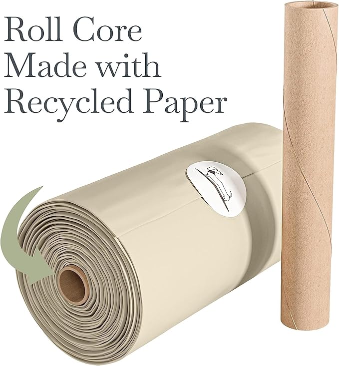 NINA WOOF Dog Poop Bags Rolls - 90 Compostable & Biodegradable for Puppy Walks, Travel, Thick Refill Housebreaking dog poo bags Premium Cornstarch Pet Poo Bags Dogs