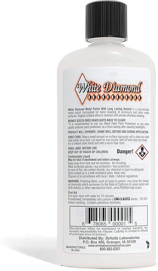 Schultz Laboratories Metal Polish - Perfect for Stainless Steel, Brass, Aluminum, Chrome, Gold, Silver - Multi-Purpose Cleaner, Sealant, Rust Remover/Preventer for Cars, Jewelry, Boats & More - 6 Pack