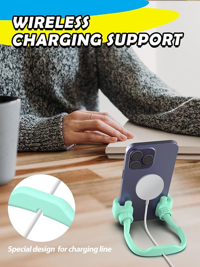 Valentines Day Gifts for Men Women Teens Kids: Thumbs Up Lazy Phone Stand Holder for Desk Funny Gadgets Teenage Boys Girls Dad Father Mother Mom Husband Wife Adults Who Have Everything