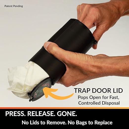 Cup Holder Trash Can for Car – Patent-Pending Trash Compaction - Up to 10x More Trash to Save You Time - Portable Trash Can for Car, Stroller, Backpacks, and Beyond, Mint