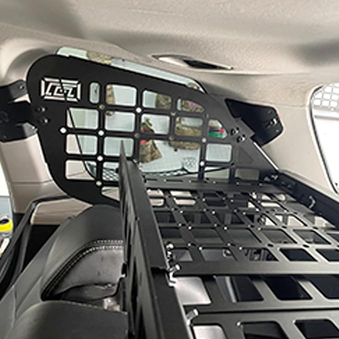 HIGH FLYING for Subaru Forester 14-18 Car Accessories Modular Storage Molle Panels System Trunk Shelf Luggage Storage Carrier Trunk Organizer Aluminum (Trunk Shelf with Power Tailgate)