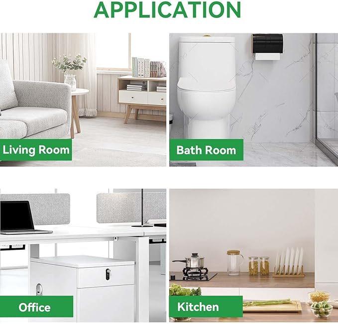 10 Gallon Trash Bag, 30 Count, Medium Garbage Bags, No Flaps/Ties, 60x71cm,11.2g/pcs, Unscented, White