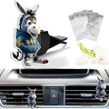 Cute Car Air Freshener Clips Donkey Car Vent Clip Donkey Cars Scents Cologne Air Conditioner Clip Auto Vent Interior Decoration Cars Accessories Donkeys Loves Gifts for Men Women