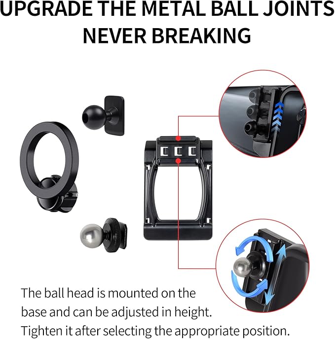 Car Phone Holder for 2005-2012 BMW 3 Series 2008-2013 M3 Accessories, 360° Rotation Phone Mount Compatible with MagSafe, Cell Phone Holder Does Not Affect Air Vent