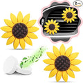 2 Pieces Sunflower Car Accessories Cute Car Air Freshener Sunflower Air Vent Clips Sunflowers Gift Decorations Girasoles Car Clip Interior Air Vent Decor