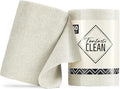 Fantasticlean Microfiber Cleaning Cloth Roll -60 Pack, Tear Away Paperless Towels, 8" x 8", Reusable Washable Rags, for House Kitchen, Pet, Office, Indoor Outdoor, Compact and Portable (Off-White)