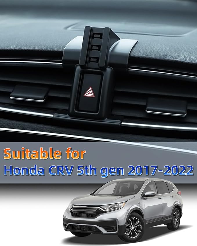 PZK Car Phone Mount for Honda CRV CR-V 2017 2018 2019-2020 2021 2022 Accessories 5th Gen CRV Custom Air Vent Phone Holder Auto Lock Hands Free 360° Rotation Cell Phone Automobile Cradles