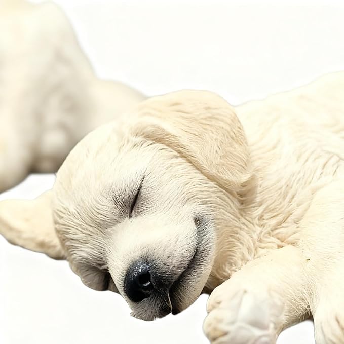 Dashboard Figurines for Car - Sleeping Dog Shape Table Decor,Auto Center Console Decor | for Office Home Daily Commuting Road Trips Ridesharing Sedans Bookshelf Nightstand Coffee Table