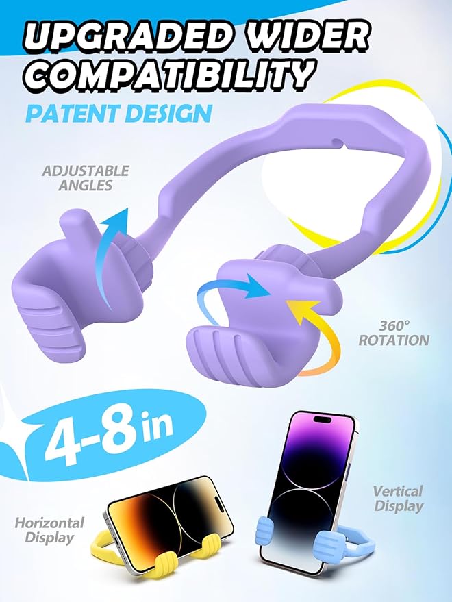 Valentines Day Gifts for Teens Girls Kids Boys: Gifts for Men Women Thumbs Up Lazy Cellphone Holder for Desk Funny Gifts for Her Adults Teenager Mom Husband Friends Stuff Who Have Everything Ideas